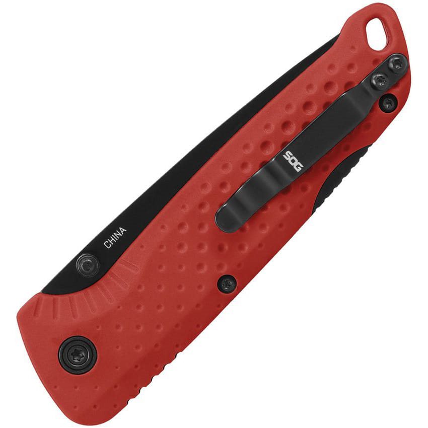Cuchillo plegable ADVENTURE LB rojo con hoja de acero endurecido por congelación