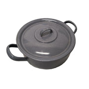 Cazo esmaltado bajo 13 cm con tapa 1,5 L