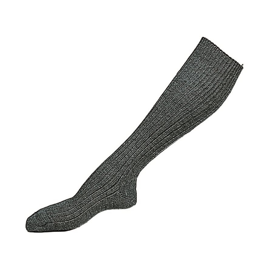 Calcetines BW hasta la rodilla gris, 80% lana 20% poliamida - nuevos