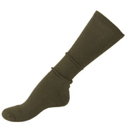 Calcetines hasta la rodilla US froté verdes, nuevos, composición 50% lana