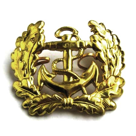 Insignia BW dorada con ancla 'Marine' para boina