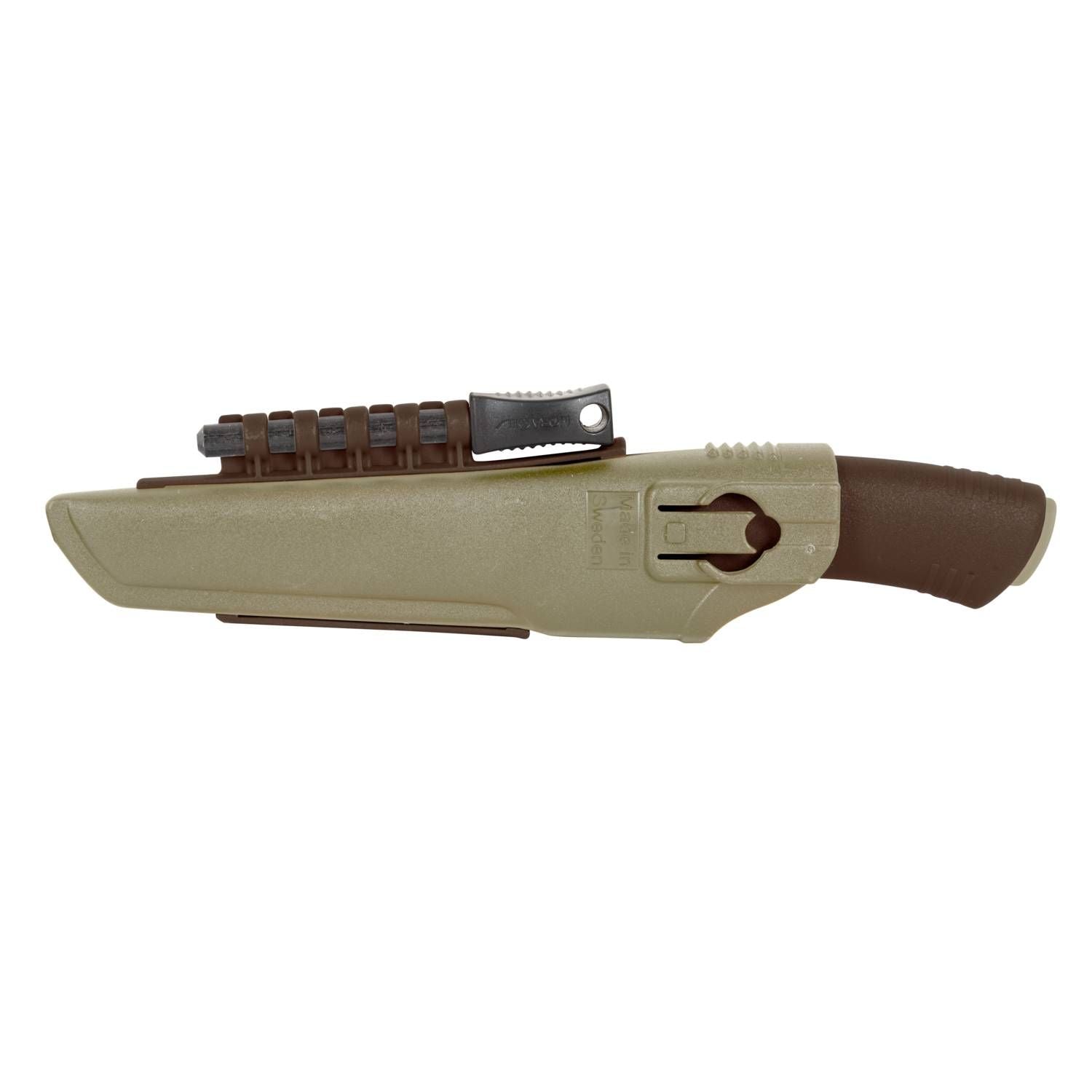 Cuchillo MORA Bushcraft Survival naranja con funda de plástico, 23,2 cm