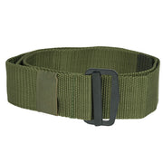 Cinturón militar US verde con hebilla pasante, ancho 4,5 cm