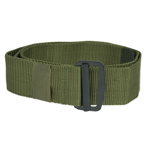 Cinturón militar US verde con hebilla pasante, ancho 4,5 cm