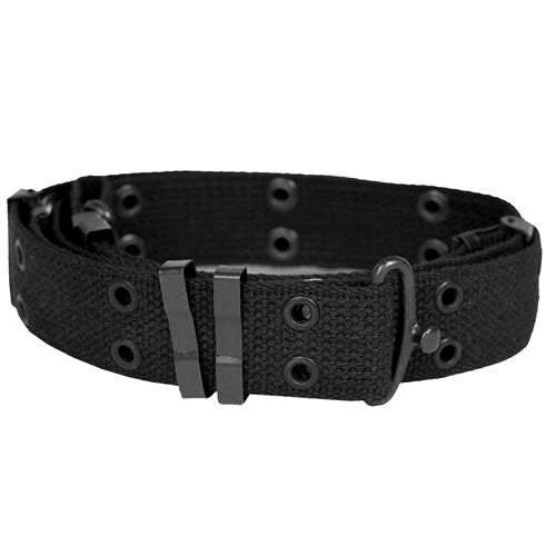 Cinturón US BDU tipo LC1 negro con hebilla metálica Mil-Tec
