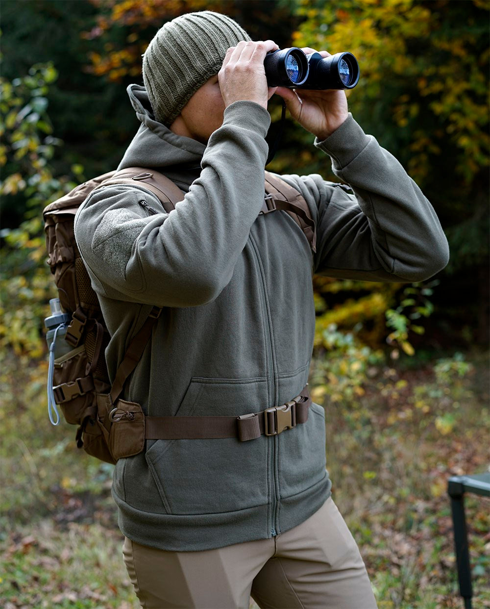 Sudadera TACTICAL TASK FORCE 2215 con capucha, cremallera YKK, bolsillos y paneles VELCRO