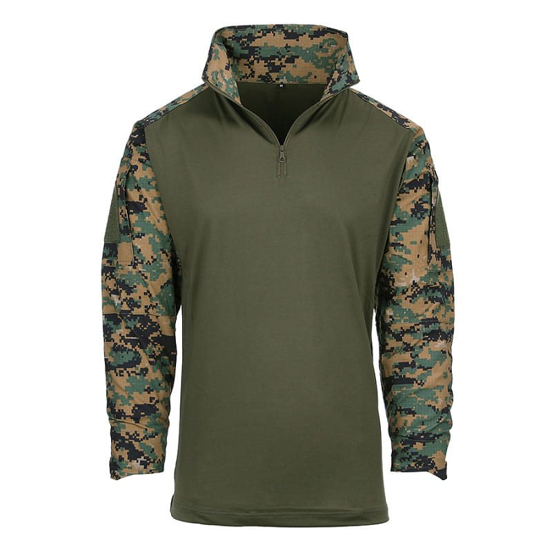 Camisa táctica UBACS WARRIOR Digital Woodland (MARPAT), ligera y compatible con sistemas Under Body Armour