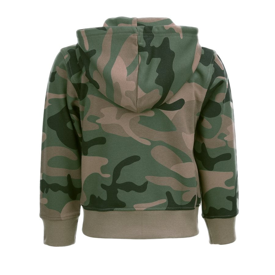 Sudadera infantil con capucha y cremallera estampado WOODLAND de KOSUMO