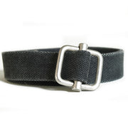Cinturón para pantalón negro con hebilla metálica, ancho 40 mm, ref. 13163002
