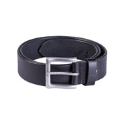 Cinturón NAPPA de piel negro con hebilla metálica y logo MIL-TEC visible