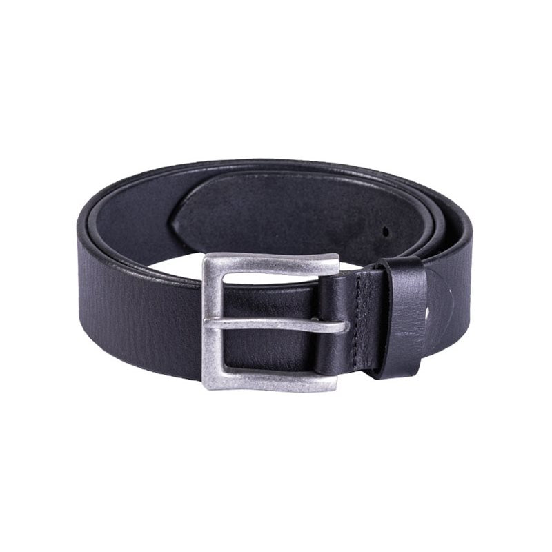 Cinturón NAPPA de piel negro con hebilla metálica y logo MIL-TEC visible