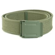 Cinturón verde con hebilla metálica, ancho 4 cm, 100% poliéster