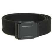 Cinturón con hebilla metálica negro, ancho 4 cm, 100% poliéster