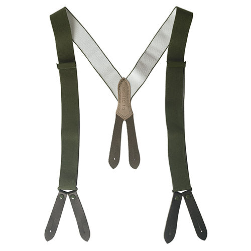 Tirantes BW para pantalones con sujeción por botón, color verde, producto 13180001