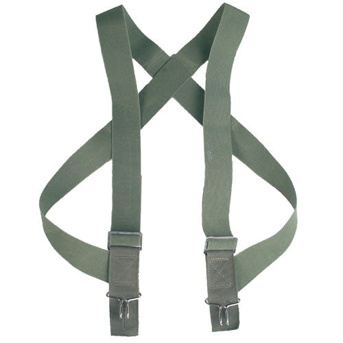Tirantes US M-1950 verdes con ganchos, ancho 3,7 cm