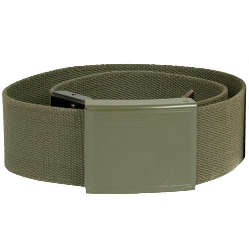 Cinturón BW verde nuevo, tejido de poliéster, apto para trabillas de 5 cm