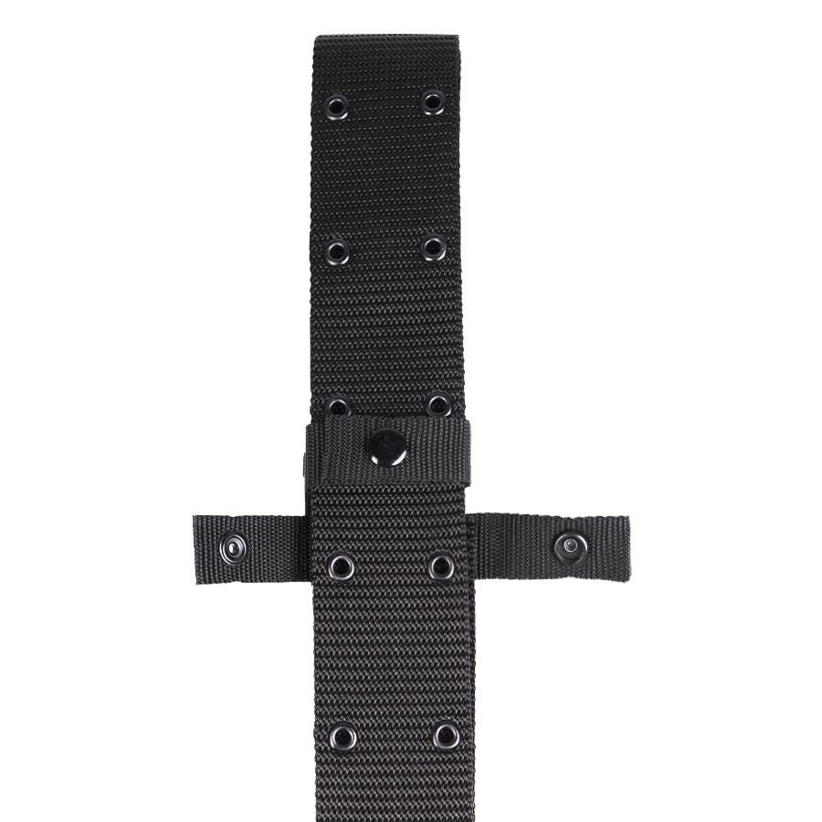 Cinturón US LC2 negro con hebilla Fastex, ancho 5,5 cm, 100% poliéster