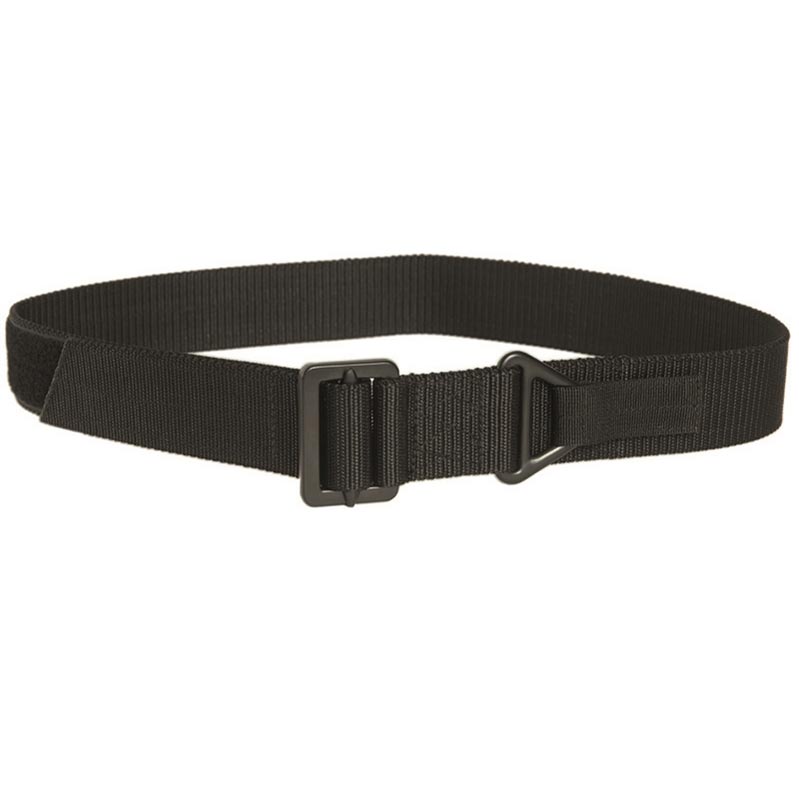 Cinturón RIGGER 45 mm negro de material sintético con anilla auxiliar