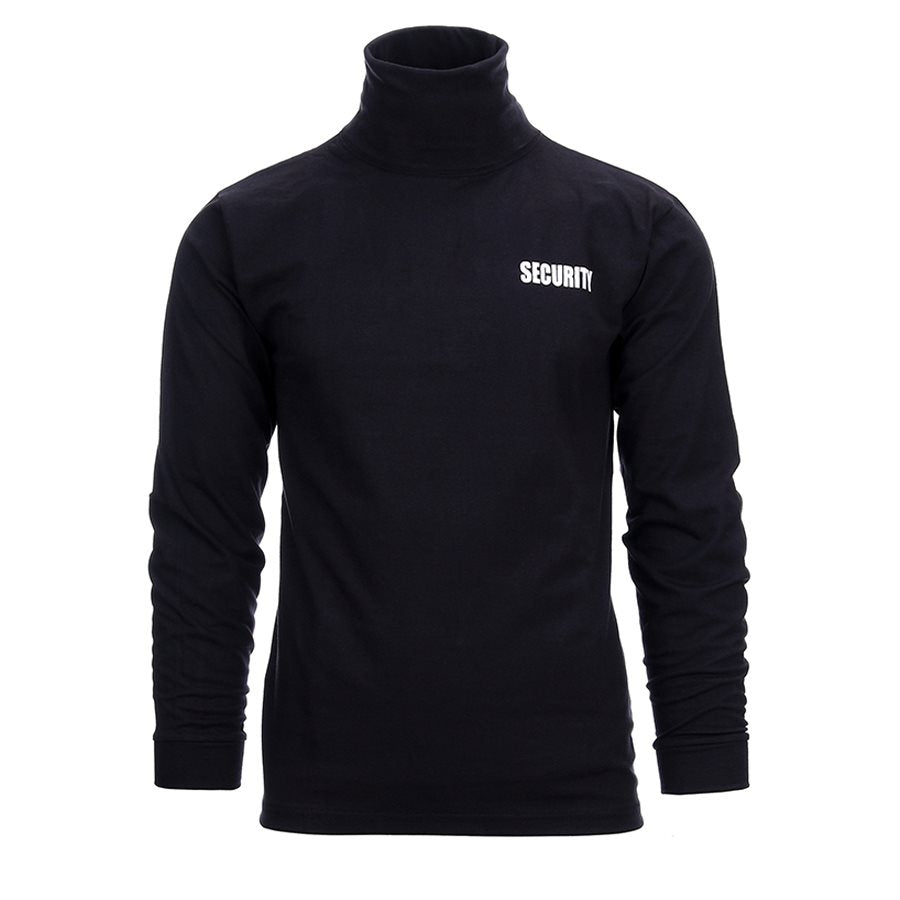 Camiseta SECURITY negra con inscripción en el pecho y en la espalda