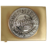 Hebilla metálica para cinturón 'Gott Mit Uns' prusiana para 45 mm