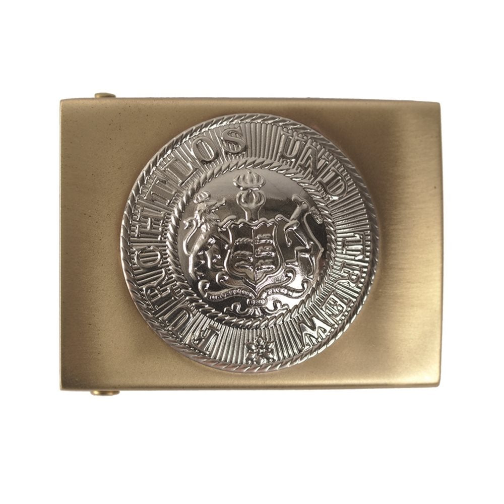 Hebilla metálica para cinturón 'Gott Mit Uns' prusiana para 45 mm