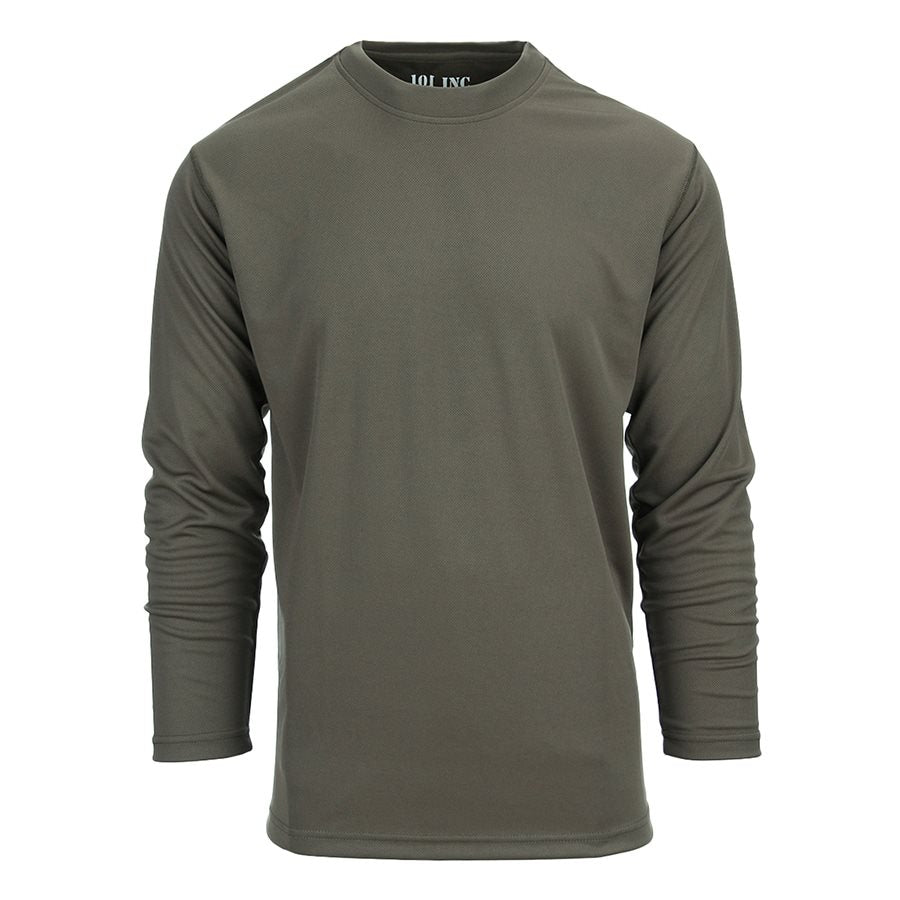 Camiseta técnica verde de manga larga