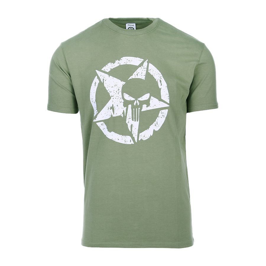 Camiseta AIED STAR PUNISHER manga corta con estampado de estrella y calavera - ID 133641