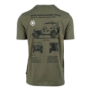 Camiseta Willys MB Badge WWII UTIITY VEHICE, 100% algodón, 170 g/m²