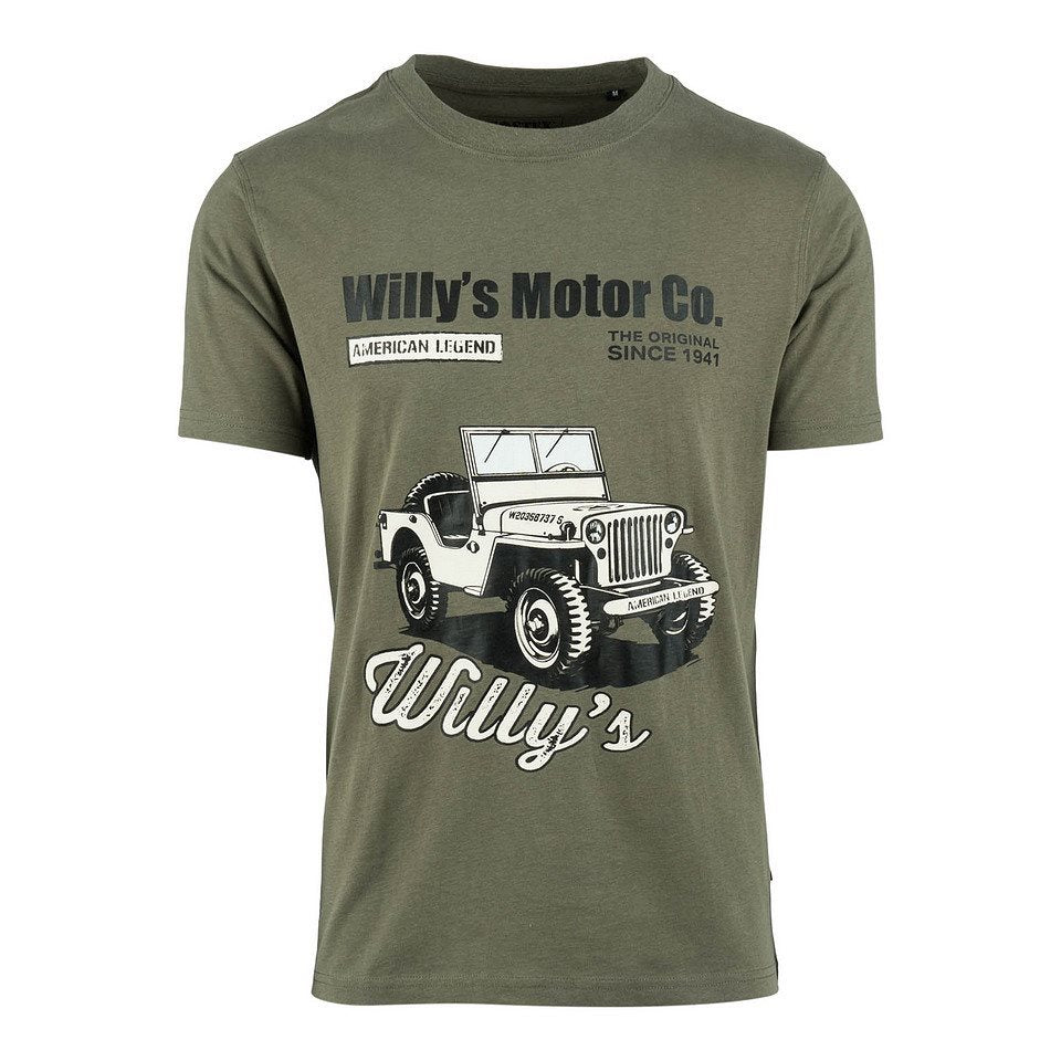 Camiseta JEEP Willy's 1941 con motivo estampado