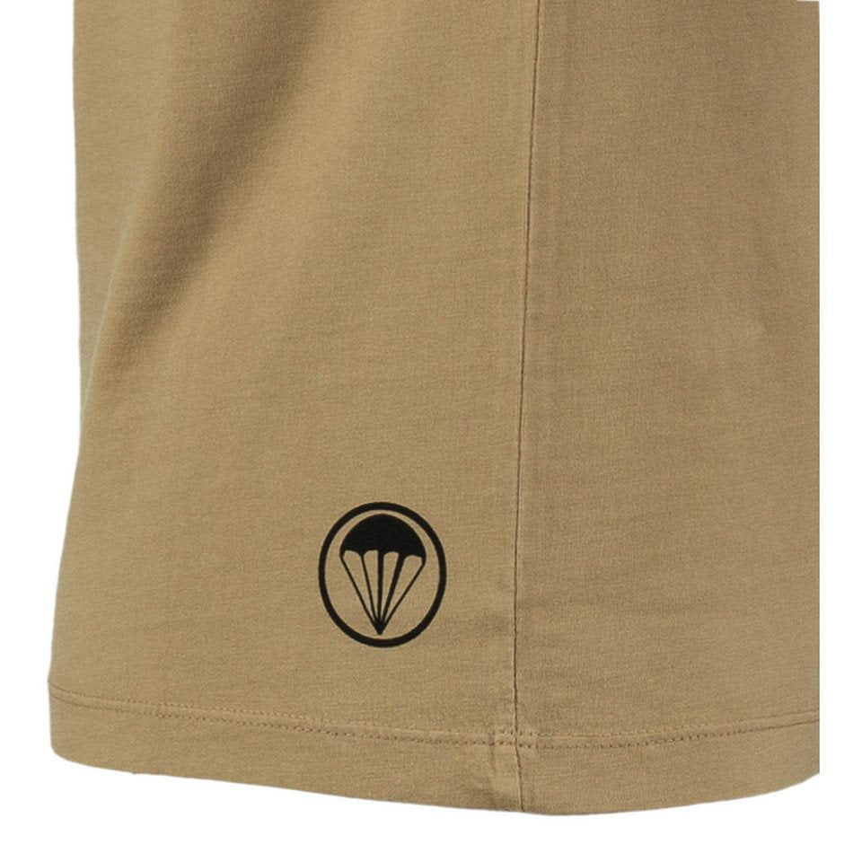 Camiseta AIRBORNE 101.ª División parche en la manga color arena Águilas Gritonas