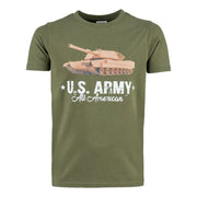 Camiseta infantil U.S. ARMY TANK manga corta con estampado del tanque Abrams