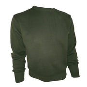 Jersey ROUND de punto fino color verde cazador