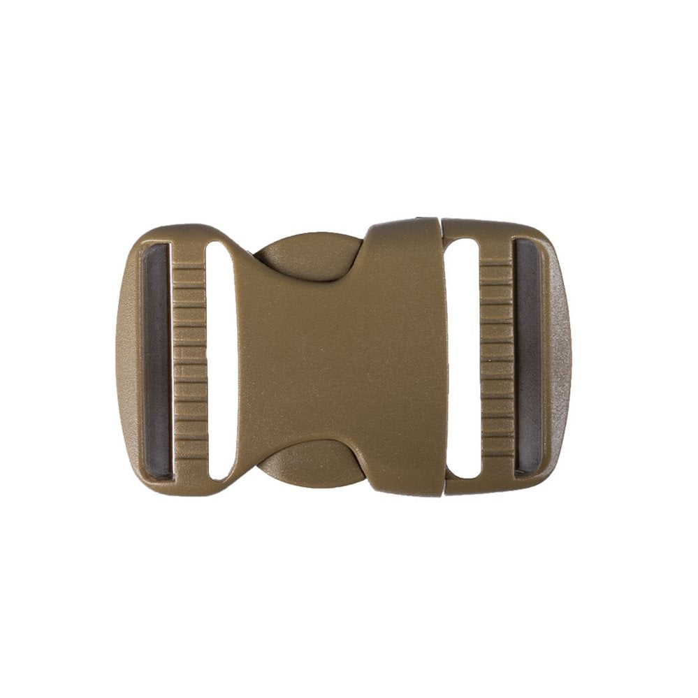 Hebilla plástica de repuesto COYOTE 38 mm, vista frontal, dimensiones 7,3 x 4,5 cm