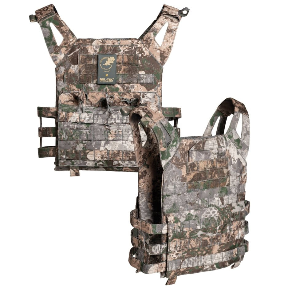 Vesta portaplacas MOLLE Plate Carrier Gen II de Mil-Tex en poliéster con sistema MOLLE en frontal, laterales y espalda