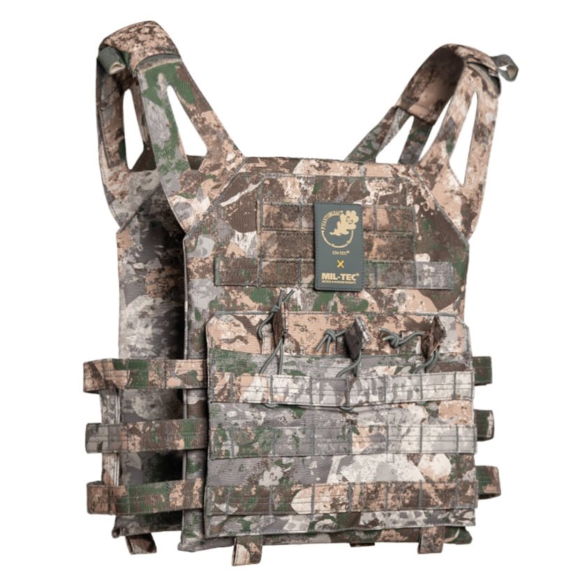 Vesta portaplacas MOLLE Plate Carrier Gen II de Mil-Tex en poliéster con sistema MOLLE en frontal, laterales y espalda