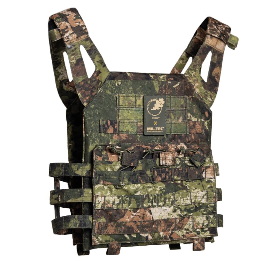 Vesta portaplacas MOLLE Plate Carrier Gen II de Mil-Tex en poliéster con sistema MOLLE en frontal, laterales y espalda