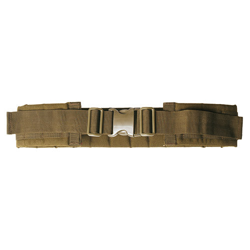Cinturón MODUAR sistema COYOTE en color coyote, cinturón ancho acolchado con hebilla plástica de seguridad