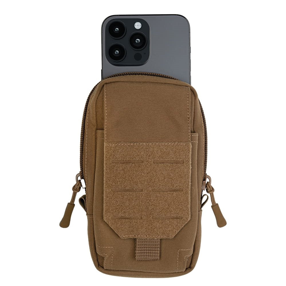 Funda FIELDCOM MOLLE para teléfono verde, vista frontal
