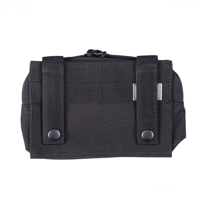 Funda pequeña horizontal MOLLE negra 17 x 5 x 12 cm