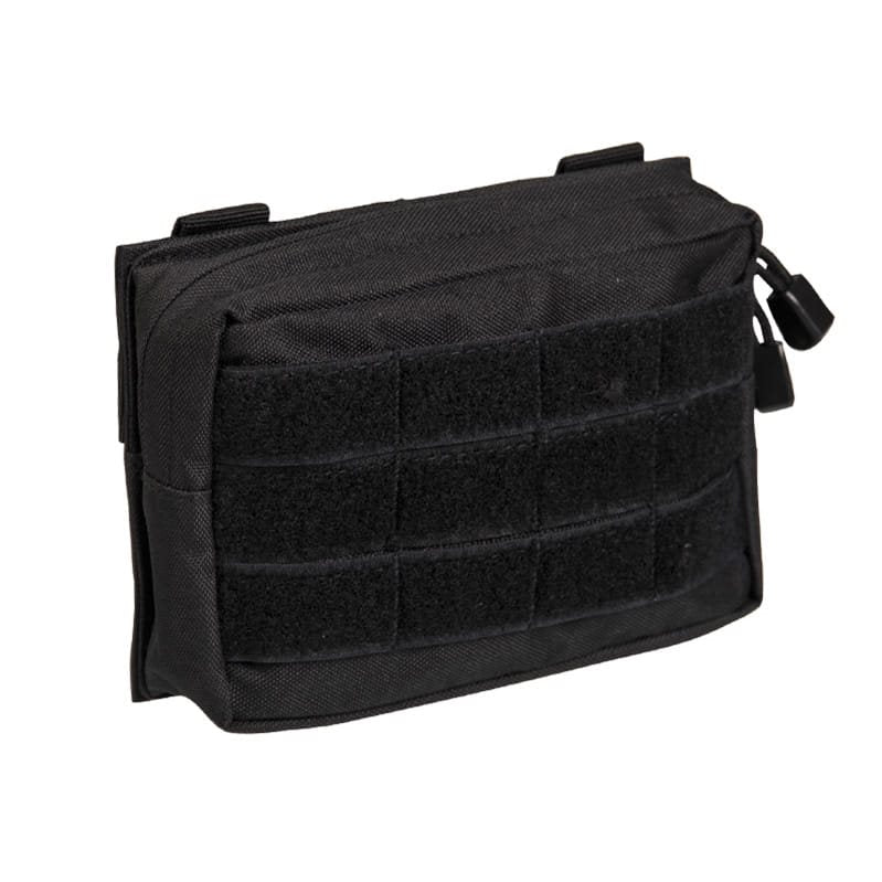 Funda pequeña horizontal MOLLE negra 17 x 5 x 12 cm