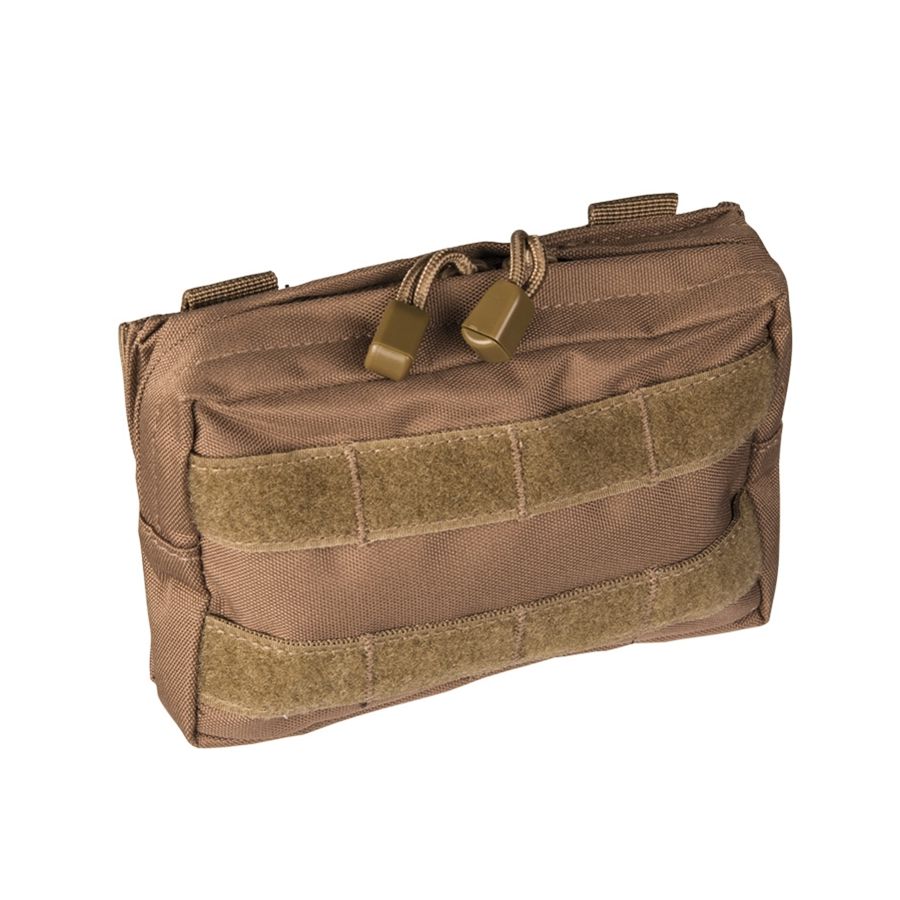 Funda pequeña horizontal MOLLE verde de poliéster Oxford con cierre cremallera y velcro, 17 x 5 x 12 cm