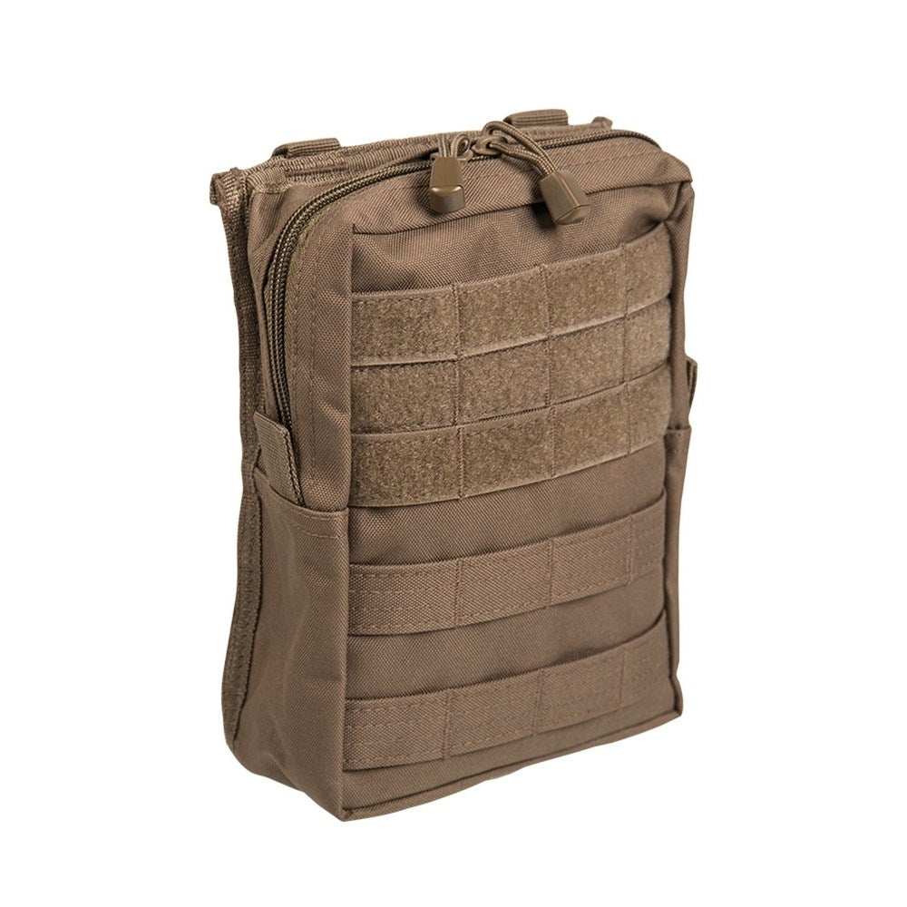 Funda grande vertical MOLLE verde, aprox. 19 x 7 x 23 cm