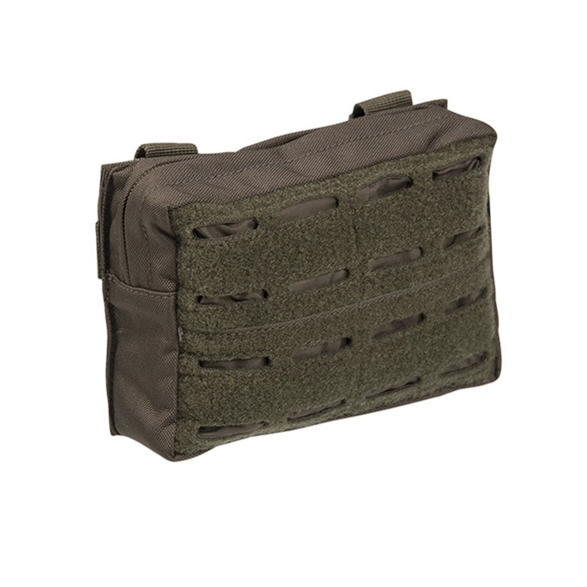 Funda pequeña Laser Cut horizontal MOLLE Coyote, poliéster Oxford con revestimiento PVC, 170x50x120 mm