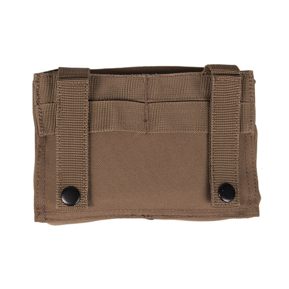 Funda pequeña Laser Cut horizontal MOLLE Coyote, poliéster Oxford con revestimiento PVC, 170x50x120 mm