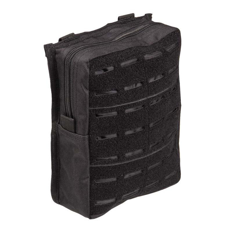 Funda vertical grande Laser Cut MOLLE verde, dimensiones aprox. 19 x 7 x 23 cm