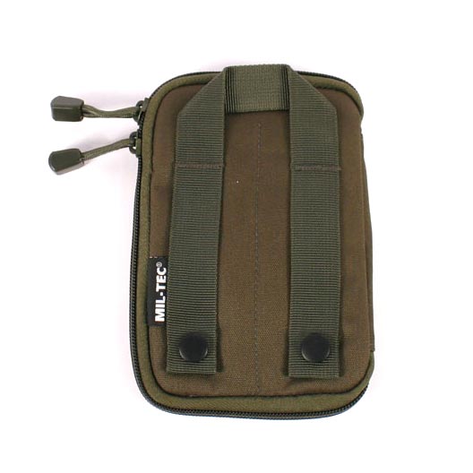 Bolsa de cinturón MOLLE con malla verde, dimensiones exteriores 18x12 cm