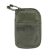 Bolsa de cinturón MOLLE con malla verde, dimensiones exteriores 18x12 cm
