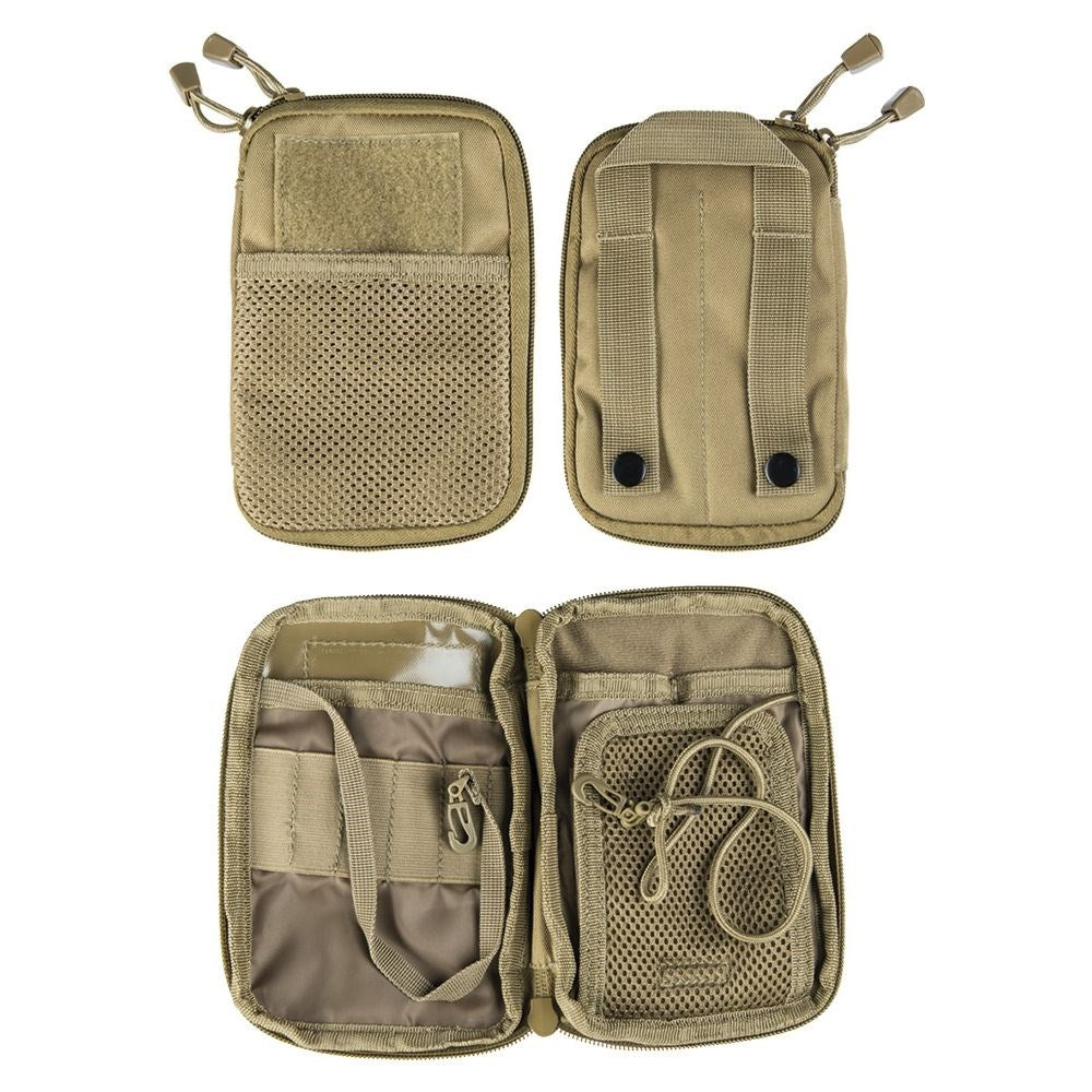 Bolsa de cinturón MOLLE con malla verde, dimensiones exteriores 18x12 cm