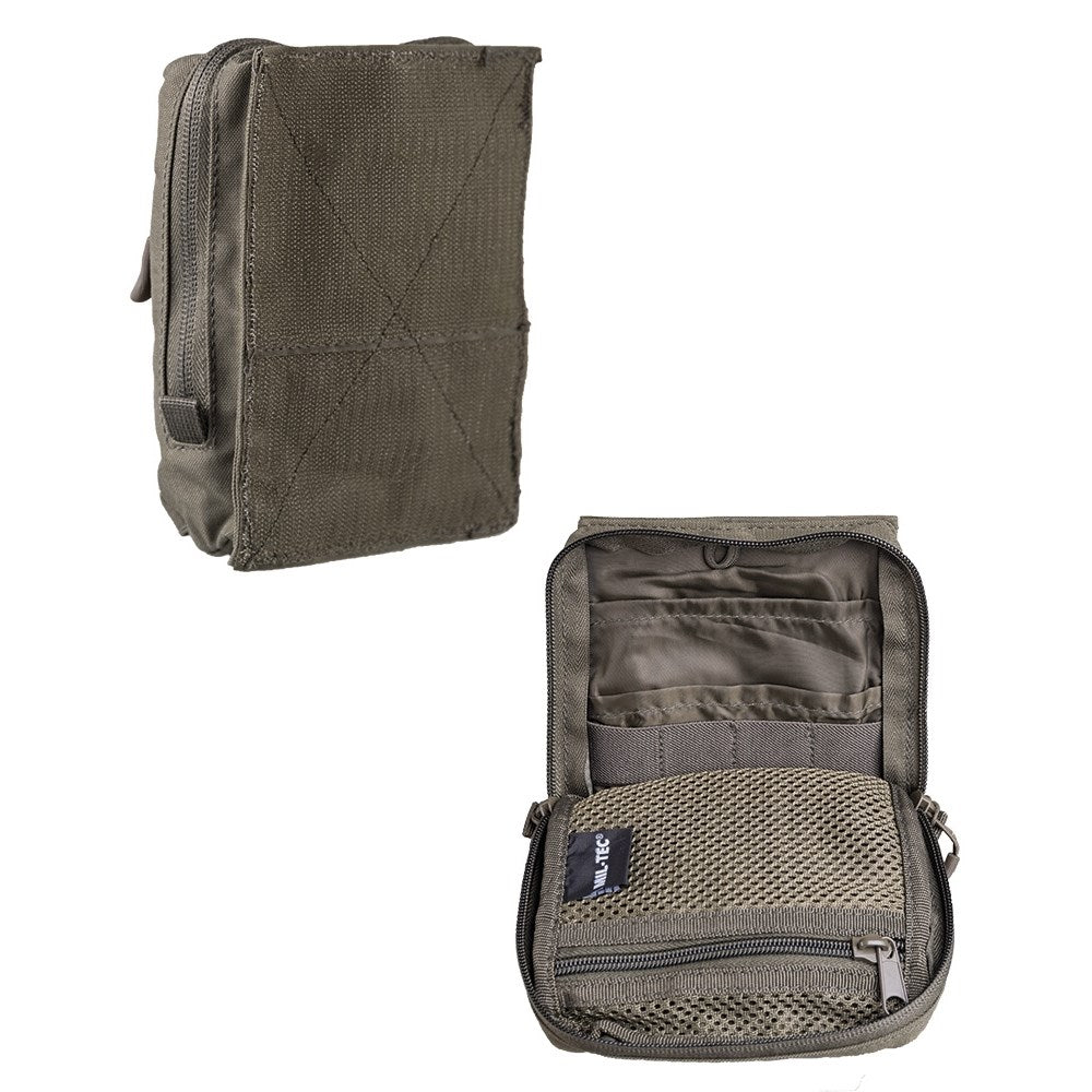 Funda multiusos MULTI verde con sujeción de velcro para equipo táctico