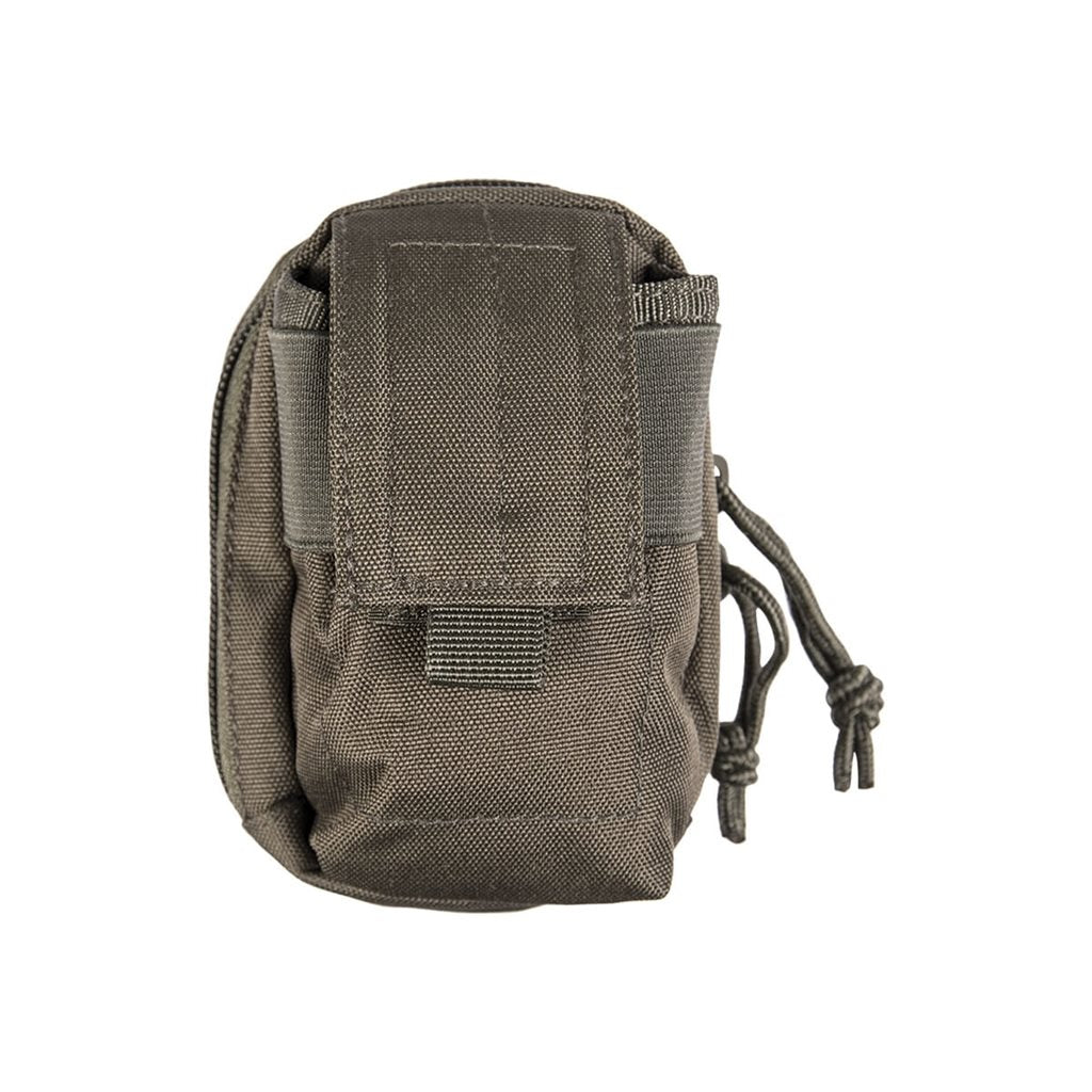 Funda multipropósito acolchada verde para electrónica pequeña (cámara compacta), vista delantera